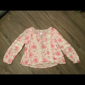 Justice girls cold shoulder style top